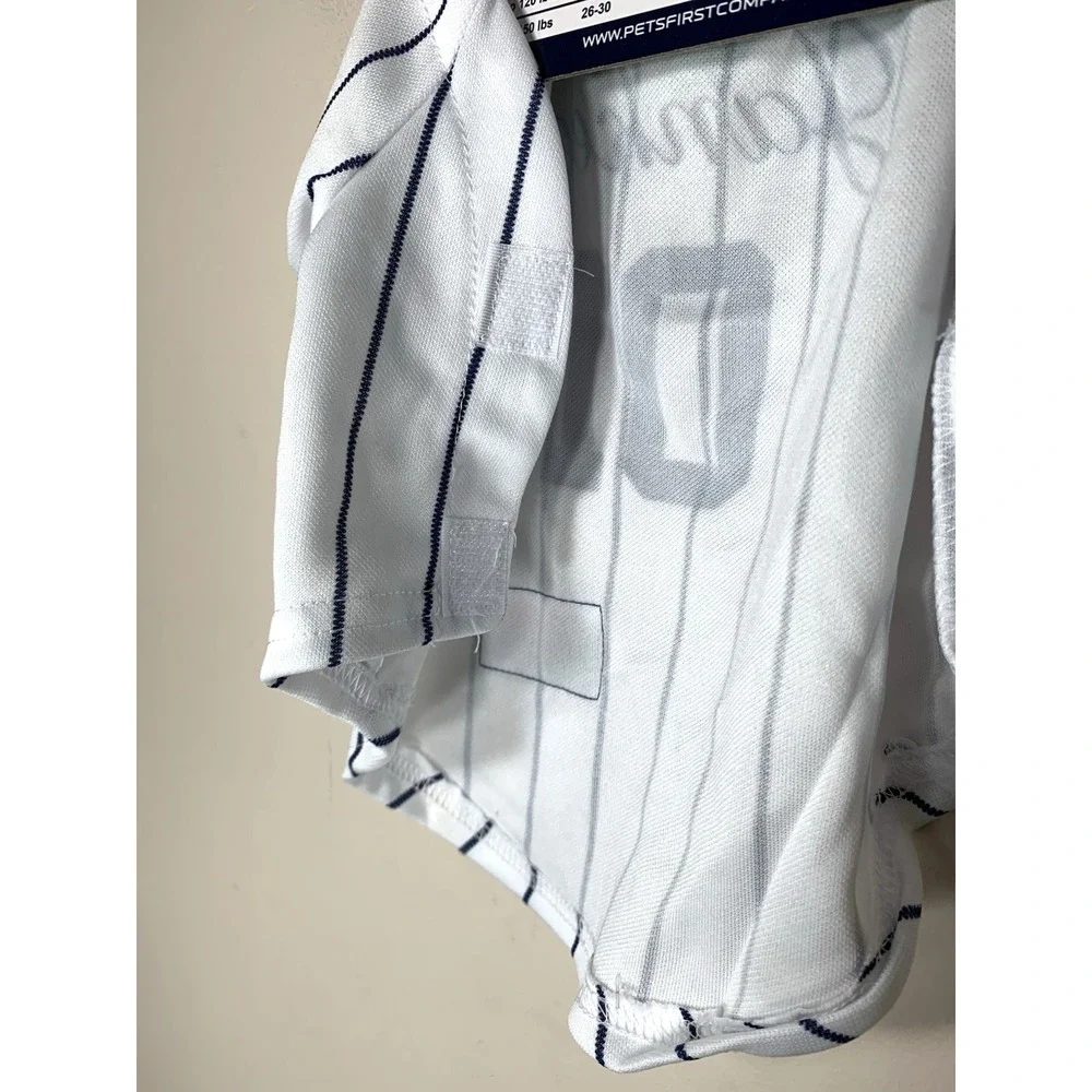 New York Yankees MLB Dog Jersey Small 9-15 lbs Pet First Pinstripe Costume NEW